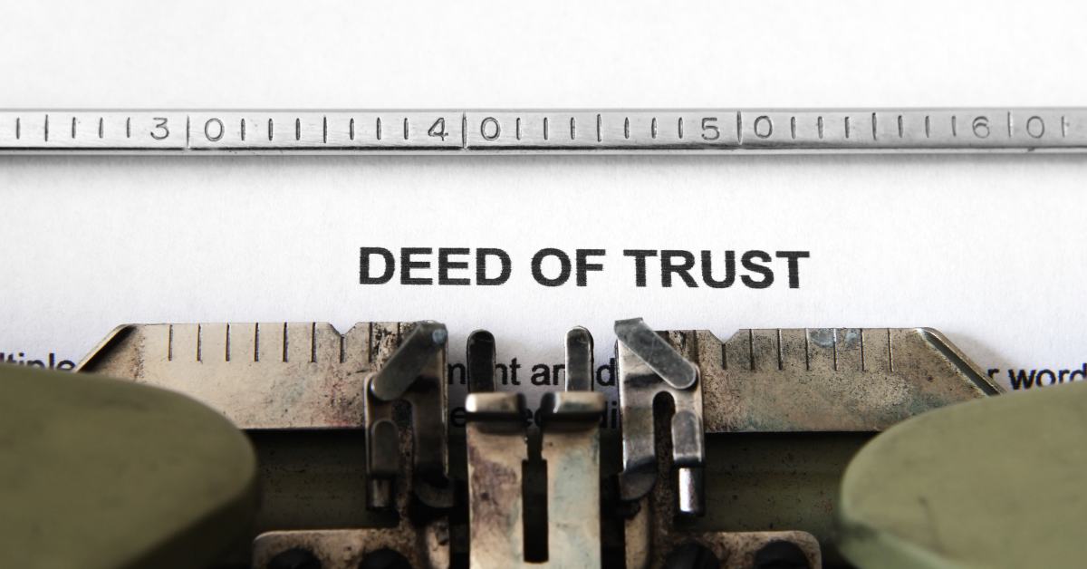 Trust Structure - Deed of Trust Image